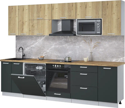 

Кухонный гарнитур, Мила Лайт 2.8-ПМ2