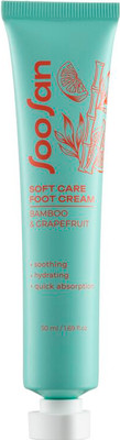 Крем для ног Soosan Soft Care Moisturizing with Bamboo & Grapefruit (50мл) - 