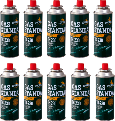 Газовый баллон туристический Tourist Standard TB-230 (10шт) - 