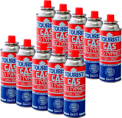 Газовый баллон туристический Tourist Standard TB-220 (10шт) - 