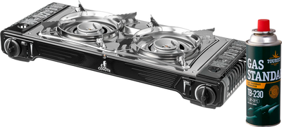 Плита туристическая Coyote MS-5800S (с газовым баллоном Tourist Standard TB-230) - 