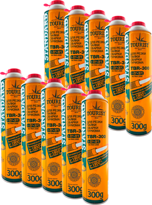 Газовый баллон туристический Tourist Standard TBR-300 (10шт) - 
