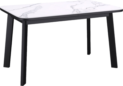Обеденный стол Kenner AA1200 (черный/керамика/мрамор белый) - 
