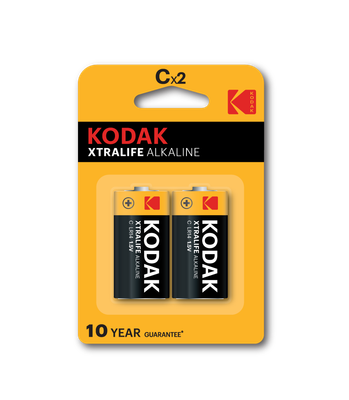 Комплект батареек Kodak Xtralife C/LR14 Alkaline 1.5V / 30952041 (2шт) - 