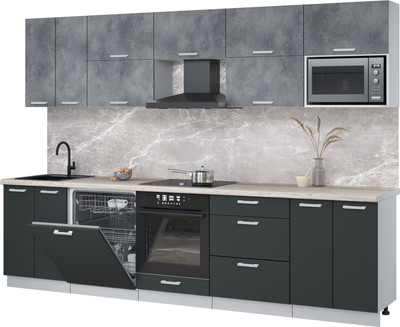 

Кухонный гарнитур, Мила Лайт 3.0-ПМ2