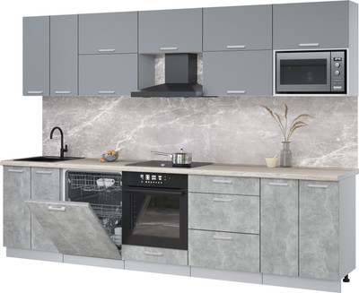 

Кухонный гарнитур, Мила Лайт 3.0-ПМ2