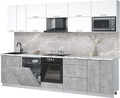 

Кухонный гарнитур, Мила Лайт 3.0-ПМ2