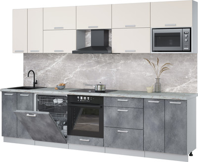 

Кухонный гарнитур, Мила Лайт 3.0-ПМ2