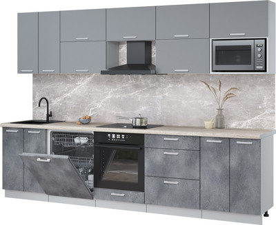 

Кухонный гарнитур, Мила Лайт 3.0-ПМ2