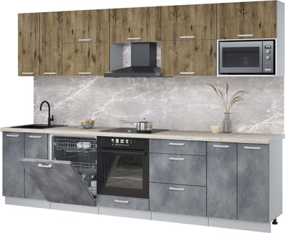 

Кухонный гарнитур, Мила Лайт 3.0-ПМ2