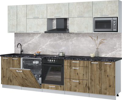 

Кухонный гарнитур, Мила Лайт 3.0-ПМ2