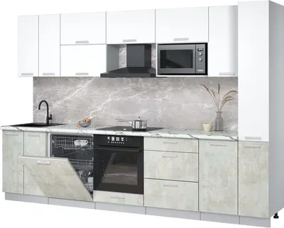 

Кухонный гарнитур, Мила Лайт 3.1-ПМ2