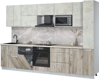 

Кухонный гарнитур, Мила Лайт 3.1-ПМ2