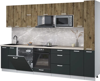 

Кухонный гарнитур, Мила Лайт 3.1-ПМ2