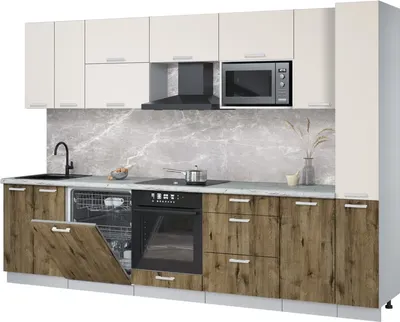 

Кухонный гарнитур, Мила Лайт 3.1-ПМ2