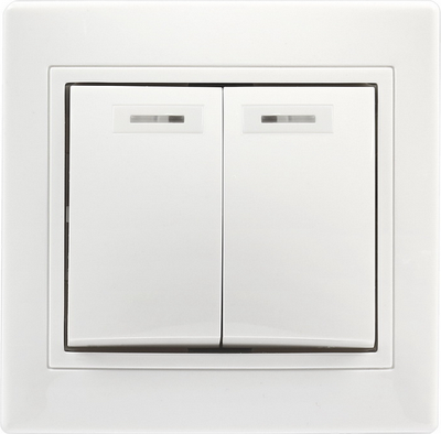 

Выключатель, Венера SBE-01w-10-SW2-1