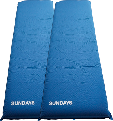 Туристический коврик Sundays Самонадувающийся ZC-SIM001-2 (10см, 2шт, синий) - 