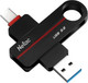 USB flash накопитель Netac US18 USB 3.2+TypeC FlashDrive 64GB (NT03US18C-064G-32BK) - 