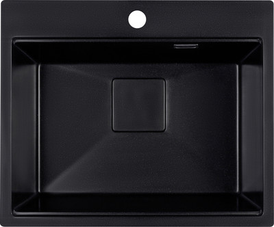 Мойка кухонная Marblan Comfort 60 (оникс, с сифоном) - 