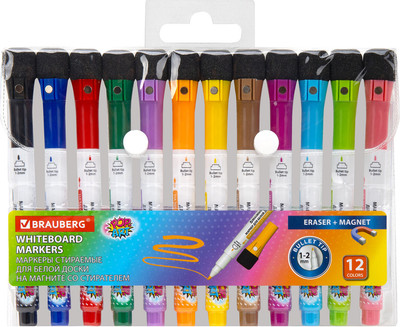 Набор маркеров Brauberg Pop-Art / 152568 (12цв) -