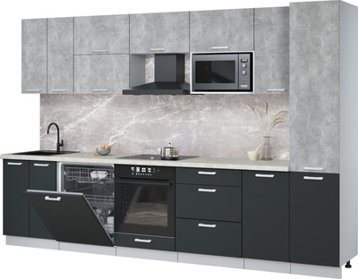 

Кухонный гарнитур, Мила Лайт 3.2-ПМ2