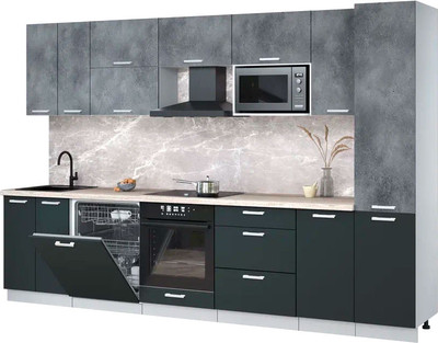 

Кухонный гарнитур, Мила Лайт 3.2-ПМ2