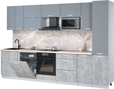 

Кухонный гарнитур, Мила Лайт 3.2-ПМ2