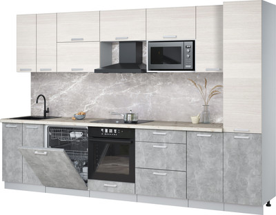 

Кухонный гарнитур, Мила Лайт 3.2-ПМ2