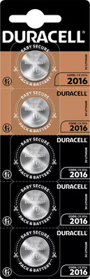 Комплект батареек Duracell CR2016 Lithium 3V (5шт) - 