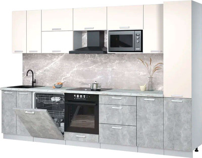 

Кухонный гарнитур, Мила Лайт 3.2-ПМ2