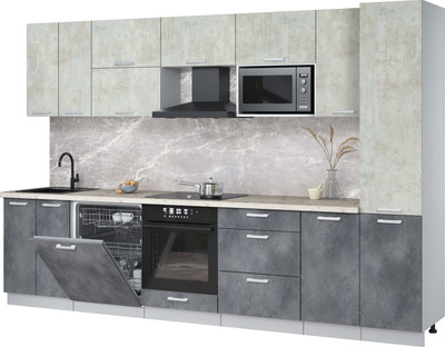 

Кухонный гарнитур, Мила Лайт 3.2-ПМ2