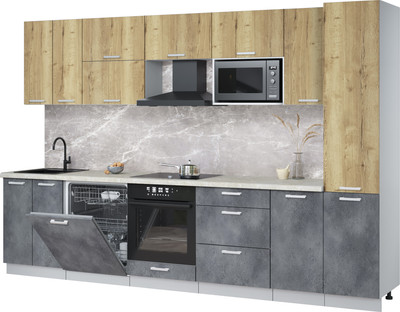 

Кухонный гарнитур, Мила Лайт 3.2-ПМ2