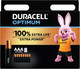 Комплект батареек Duracell Optimum AAA/LR03 MN 2400/8 Alkaline 1.5V (8шт) - 