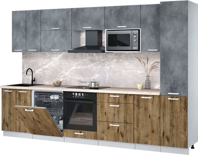 

Кухонный гарнитур, Мила Лайт 3.2-ПМ2