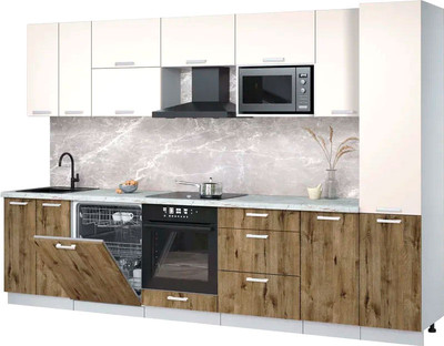 

Кухонный гарнитур, Мила Лайт 3.2-ПМ2