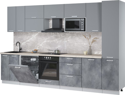 

Кухонный гарнитур, Мила Лайт 3.3-ПМ2