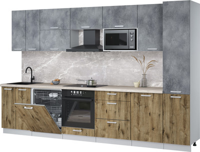 

Кухонный гарнитур, Мила Лайт 3.3-ПМ2