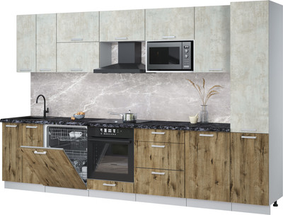 

Кухонный гарнитур, Мила Лайт 3.3-ПМ2