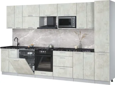 

Кухонный гарнитур, Мила Лайт 3.4-ПМ2