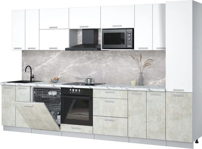 

Кухонный гарнитур, Мила Лайт 3.4-ПМ2