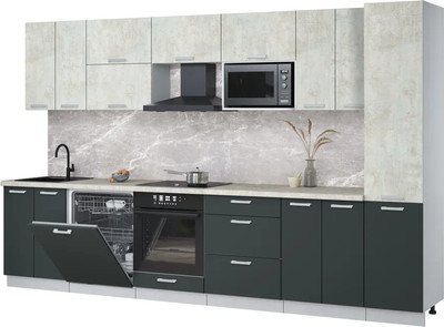 

Кухонный гарнитур, Мила Лайт 3.4-ПМ2