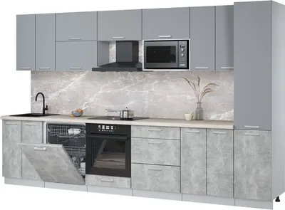 

Кухонный гарнитур, Мила Лайт 3.4-ПМ2