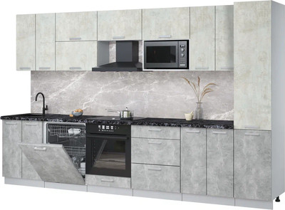 

Кухонный гарнитур, Мила Лайт 3.4-ПМ2