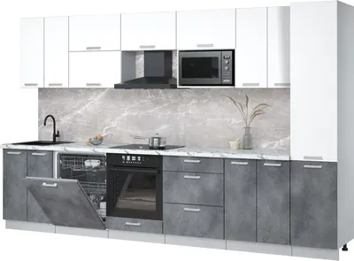 

Кухонный гарнитур, Мила Лайт 3.4-ПМ2