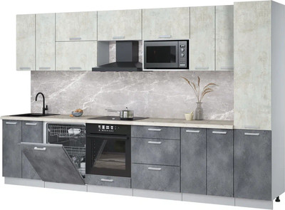 

Кухонный гарнитур, Мила Лайт 3.4-ПМ2