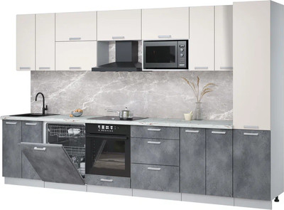 

Кухонный гарнитур, Мила Лайт 3.4-ПМ2