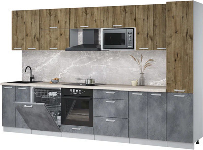 

Кухонный гарнитур, Мила Лайт 3.4-ПМ2