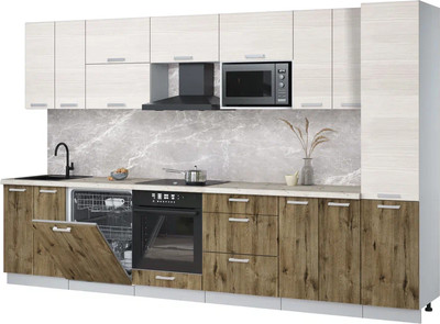 

Кухонный гарнитур, Мила Лайт 3.4-ПМ2