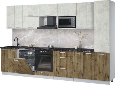 

Кухонный гарнитур, Мила Лайт 3.4-ПМ2