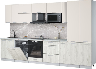 

Кухонный гарнитур, Мила Лайт 3.5-ПМ2